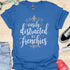 Easily distracted by frenchies - V9 - Elegant Writing T-Shirt